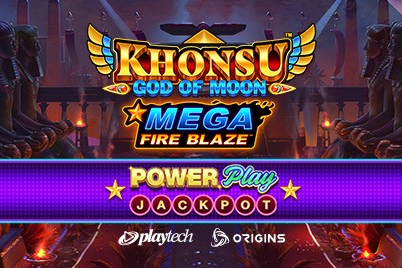 Mega Fire Blaze Khonsu God of Moon PowerPlay Jackpot Slot Machine